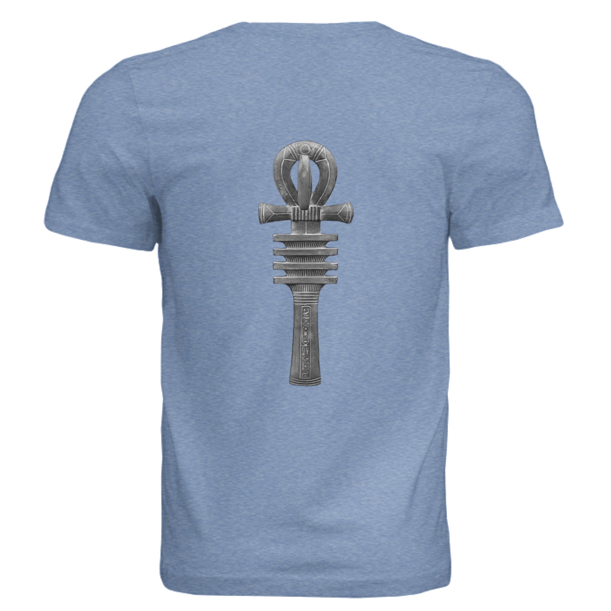 Solid Blue Triblend - BACK